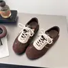 Zapatillas Forrest Gump de bloques de color, nuevo estilo de moda para mujer, retro principios de otoño 2026, zapatos casuales deportivos versátiles y modernos