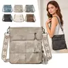 Bolso de mujer con flecos de moda retro, bolso de hombro cruzado estilo británico para el día a día, bolsa versátil y casual de gran capacidad para el teléfono