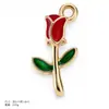 Acessórios de joias DIY esmaltados vermelhos mais vendidos no exterior: pulseiras, brincos, chaveiros e pingentes. Vendas diretas da fábrica e atacado