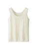 Suéter de Cashmere Puro para Mujer, Hilo Peinado 68/3, Tejido de Punto de 16 Agujas, Ajustado, Chaleco, Cuello Redondo, Básico, Casual, Forma de I