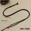 Cordão de Pingente Ajustável, Cordão Fino para Pendurar Pingente, Cordão de Jade, Pingente de Cristal Tecido à Mão, Cordão para Pendurar Joias de Cinábrio Atacado