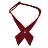 Corbata Rojo Vino Corbata JK Corbata para Mujer Color Sólido Rayas Vestido de Clase Foto de Graduación Vestido Rojo de Licenciatura Lazo Vestido de Marinero