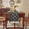 Caminho de Mesa Borla Floral Retrô Americano Novo Transfronteiriço Jacquard Toalha Capa para Mesa de Centro/TV Corredor de Cama