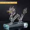 Ornamento de Cristal Doze Signos Rato, Boi, Tigre, Dragão, Serpente, Galo, Cachorro, Cavalo, Ovelha, Porco, Coelho, Decoração de Escritório Casa Presente