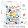 Adesivos de Parede Coloridos de Bolinhas Estilo Boêmio Assimétricos Autoadesivos Decoração de Parede para Casa Jardim de Infância Adesivos de Parede Personalizados
