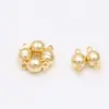 Hebilla Magnética Esférica Fuerte de Color Conservante Rellenada de Oro de 14K Hebilla Magnética Redonda Accesorios de Hebilla de Conexión de Acabado para Pulsera Collar DIY