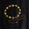 Cadena de Cintura Elegante de Metal con Girasol para Mujer de Comercio Exterior, Accesorio de Cintura Ajustable para Vestido, Cinturón de Cadena Multicapa de Gama Alta