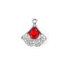 Pingente Acessórios de Folha Colorida Cristal Vidro Incrustado Diamante Liga Acessórios de Joalheria DIY Pulseira Roupa