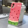 Adecuado para Iphone18 Promax Verano Sandía Dibujos Animados Espacio Funda para Teléfono Apple 16 Transparente 14/15 Nicho