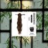 Coleta trenzada para mujer, nuevo clip de agarre estilo chino, trenza, cabello de simulación, explosión de cabello, coleta alta antigua, vestido chino, cheongsam, cabello trenzado, coleta