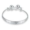 Nueva Campana Fugui de Larga Vida Plateada Pulsera Infantil Sencilla Push-pull Pequeñas Mercancías Antiguo Guofeng Venta al por Mayor