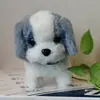 Cachorro de Brinquedo Elétrico Pelúcia para Crianças, Corgi Ursinho Realista que Anda e Late, Adequado para 1-3 Anos, Brinquedo Transfronteiriço