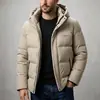 O Modelo Novo Masculino 3D da Amazon de Inverno 2026 é uma jaqueta de algodão versátil e casual com capuz removível, resistente ao frio e quente.