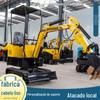 Fonte fábrica pequena escavadeira pomar jardim agrícola mini escavadeira transformação rural 1 tonelada valetadeira