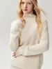 100% cachemira, nueva colección otoño/invierno 2026, suéter de cuello redondo para mujer, simple y versátil, tejido liso, capa base suave y cómoda