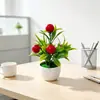 Plantas em vaso artificiais de 5 frutas para travessia de fronteira, novas frutas da sorte de espuma, bonsai de flor artificial, enfeites de decoração para casa do Festival da Primavera