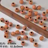 Madera de Imitación Retro Acrílico Tallado Cuentas Sueltas DIY Hecho a Mano Cadena para Teléfono Móvil Llavero Accesorios con Cuentas Material Cuentas