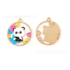 Accesorios de Joyería con Goteo de Aceite de Panda Colgante de Abanico DIY Cadena para Teléfono Móvil Colgante para Llavero Materiales Hechos a Mano de Venta Caliente
