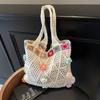 Bolso Tejido de Gran Capacidad para Mujer Verano 2025 Nuevo Bolso Casual de Hombro Bolso de Playa para Vacaciones en la Costa