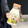 2026 Nueva Taza Térmica Estilo Dibujos Animados de Alta Apariencia para Niños con Popote, Acero Inoxidable 304 Revestimiento Interior Cerámico, Botella de Leche Portátil