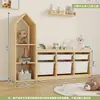 Gabinete de Almacenamiento de Juguetes para Habitación Infantil Combinación de Gabinete con Pizarra Magnética de Madera Maciza Gabinete de Almacenamiento y Organización Multicapa
