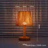 Lámpara de mesa estilo wabi-sabi para dormitorio, mesita de noche, estudio, casa de huéspedes, hotel, adorno decorativo tejido creativo hecho a mano estilo japonés, lámpara de sala de estar