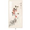 Caqui Ruyi pintura decorativa para pasillo estilo chino nuevo pasillo de entrada mural moderno minimalista para el hogar pintura colgante de porcelana de cristal