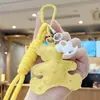 Llavero de oso de cuero transfronterizo colgante para mochila de estudiante regalo pequeño creativo accesorio DIY
