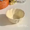Plato Plato para Comedor en Casa Platos Gama Alta Estilo Ins Crema Vajilla de Cerámica Plato Plato para Desayuno Plato para Fruta Postre