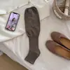 Calcetines de estilo ballet serie miu otoño e invierno sin pies para pantorrilla, delgados, calcetines de medio dedo JK, calcetines de tacto de alta gama con botas, calcetines largos holgados