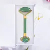 Venta al por mayor de fábrica rodillo de jade natural varita de belleza masajeador de meridianos recipiente de belleza facial amatista verde Dongling punto
