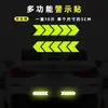 Pegatinas Reflectantes para Coches, Motocicletas, Vehículos Eléctricos, Advertencia Contra Rayones en la Carrocería, Pegatinas Decorativas para Casco con Forma de Estrella, Pegatinas que Brillan en la Oscuridad