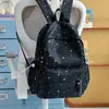 Mochila Estrela Estilo Japonês Nova Tendência Alta Aparência Fresca e Doce para Alunos do Ensino Fundamental, Mochila Casual Leve para Alunos do Ensino Fundamental