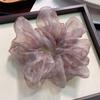 Anillo para el cabello grande con flor de gasa extragrande estilo coreano, lazo grande, estilo japonés, moda, elegante, para niña, accesorios para el cabello de boutique