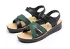 Sandalias para madre de mediana edad mujer Verano nueva moda planas antideslizantes resistentes al desgaste sandalias para mediana edad y ancianos