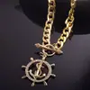 Colar de Moda Exagerado Europeu e Americano Colar de Timão Feminino g Corrente de Clavícula Versátil de Alta Qualidade Colar Vintage Acessórios de Corrente de Lã