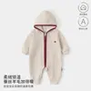 Macacão de Bebê com Capuz e Zíper, Roupinhas de Bebê para Primavera e Outono, Macacão de Manga Longa, Roupa para Casa, Roupa Infantil Anyang