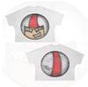 Camiseta de calle de hip-hop con estampado de dibujos animados, holgada, estilo gótico Harajuku, de algodón, de manga corta, para hombre y mujer.