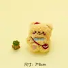Desenhos animados urso de pelúcia boneca broche roupas boneca roupas sapatos e meias pequeno animal cocar acessórios acessórios
