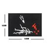 Fuente de Comercio Exterior Edhwa Bandera Pirata Blanco y Negro Brazalete Bordado Velcro Parche Moral Bolsa Parche de Tela