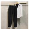 Calças estilo coreano transfronteiriças masculinas primavera e outono slim fit business casual calças masculinas calças cropped com caimento calças de terno versáteis masculinas