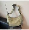 Bolsa Transversal Transfronteiriça para Mulheres 2025 Nova Moda Versátil Popular Bolsa de Ombro Grande Capacidade Transversal para o Dia a Dia Bolsa Dumpling