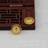 Hongxing DIY Joias Cobre Banhado a Ouro 24K Preservador de Cor 12*4* Interno 6mm Camada Dupla Estame de Flor Centro de Flor Material Artesanal B1102