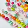Série Colorida de Contas Coloridas de Alta Saturação Corrente de Corda para Celular DIY Joias Ins Joias Artesanais Acessórios de Contas Soltas Contas