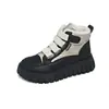 Botas de Nieve de Suela Gruesa Personalizadas ZY12258 para Mujer Estilo Nuevo 2025 Invierno Más Terciopelo Zapatos de Algodón del Noreste Impermeables Anti