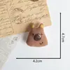 Colgante de Gato de Dibujos Animados Estilo Bosque Retro Broche de Muñeco de Conejo Llavero para Bolso Adorno Decoración para Ropa Accesorios