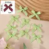 Cinta a Cuadros de 3 Piezas con Accesorios de Moño Atado a Mano para Ropa Interior, Calcetines, Ropa, Decoración de Cajas de Regalo, Materiales de Manualidades al por Mayor