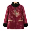 Chaqueta Acolchada de Algodón para Mujeres de Mediana Edad y Mayores, Abrigo Engrosado de Invierno para Abuelas, Ropa de Algodón Cálida para Señoras Mayores, Traje Tang de Nuevo Estilo, Forro Polar para Mamá