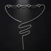 Cadena de Cintura de Corazón Full Diamante para Nuevo Producto Transfronterizo Moda Europea y Americana Playa Sexy Cadena Corporal de Pedrería Cadena Corporal Femenina