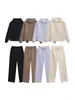 Comercio Exterior Transfronterizo Ropa de Mujer Otoño Nuevo Estilo Europeo y Americano Sudadera con Capucha y Cordón Traje de Pantalón para Mujer